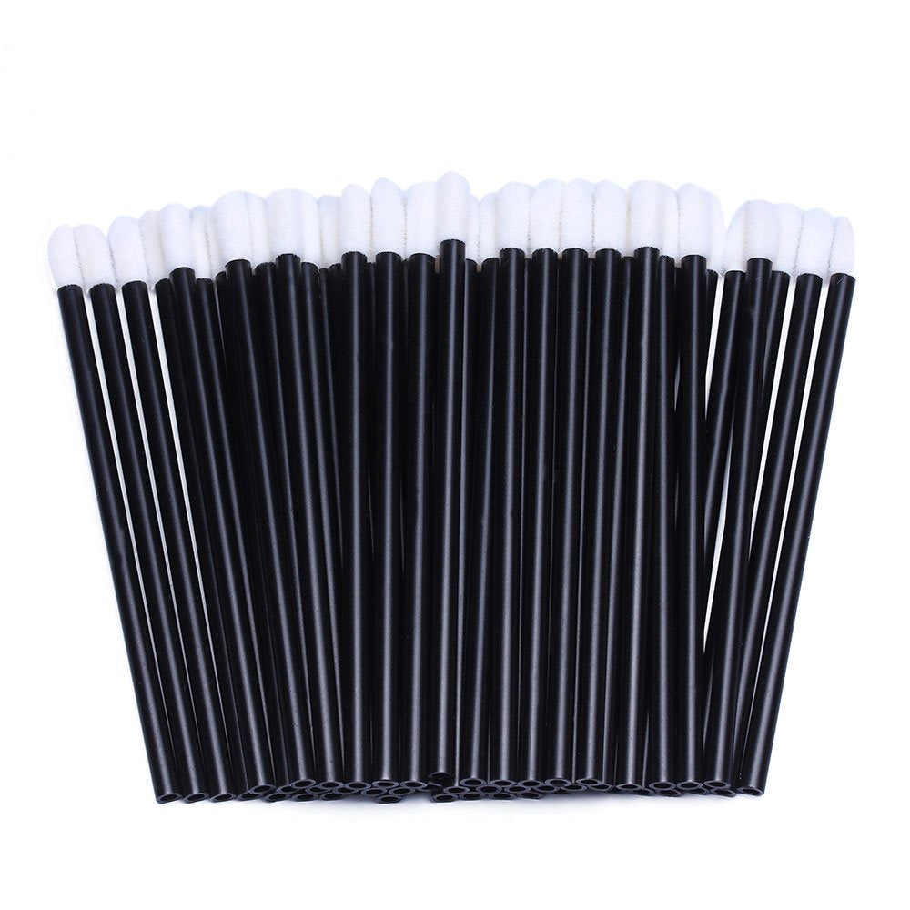 200 Pieces Disposable Lip Wands, Lip Brushes, Lipstick & Gloss Applicators Lint Free Makeup Applicator Brush Beauty Tool