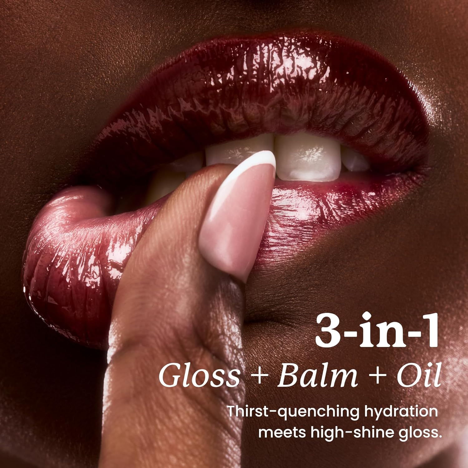 Lip Elixir Nourishing and Hydrating Lipgloss — Moisturizing Plumping Lip Gloss Enriched with Collagen, Non-Sticky Lip Color Smooth High-Shine Finish (Bunny Tongue)