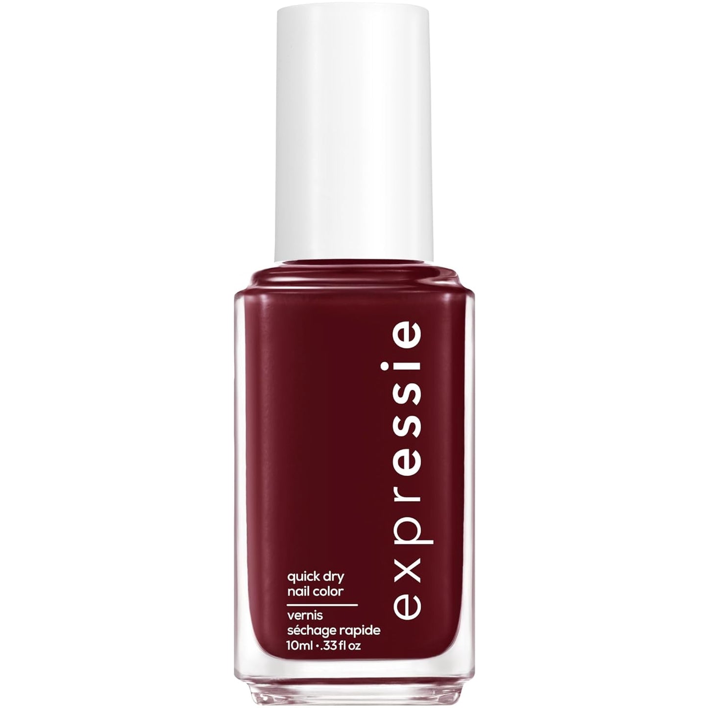 Essie Expressie Quick-Dry Vegan Nail Polish, Not so Low-Key, Blackened Burgundy, 0.33 Ounce